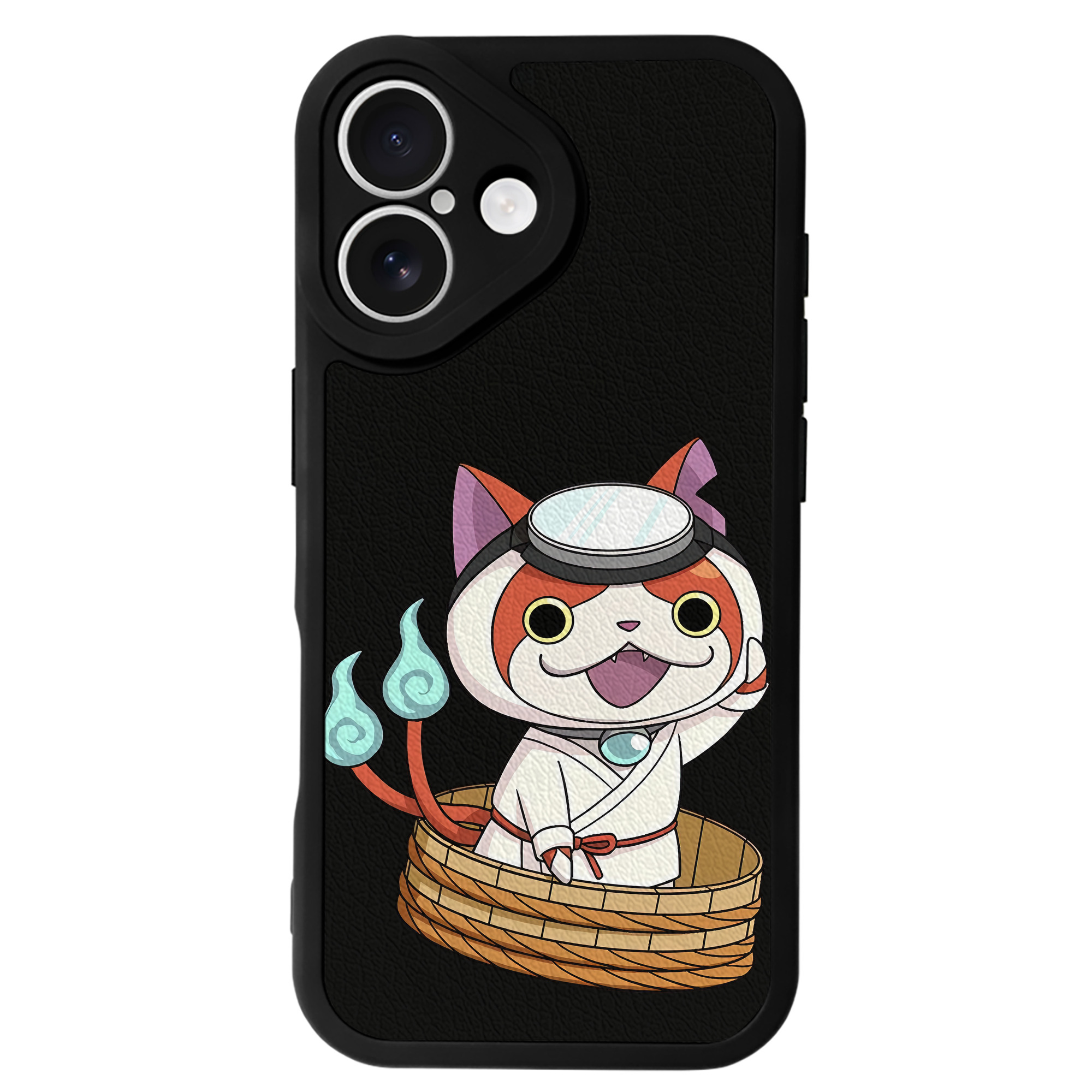 （画像用） 妖怪ウォッチ Yo-kai Watch 【iPhone 16シリーズ対応】シリコンスマホケース（レザー調） 材質：シリコン